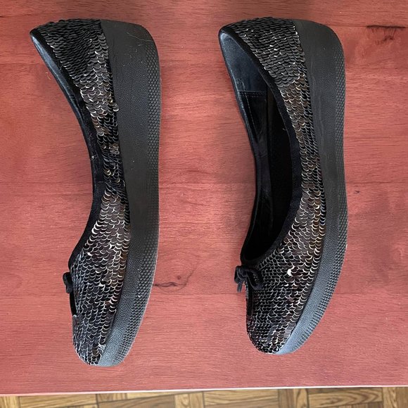 Fitflop Superballerina Reversible Sequin Black 7 - Picture 3 of 8
